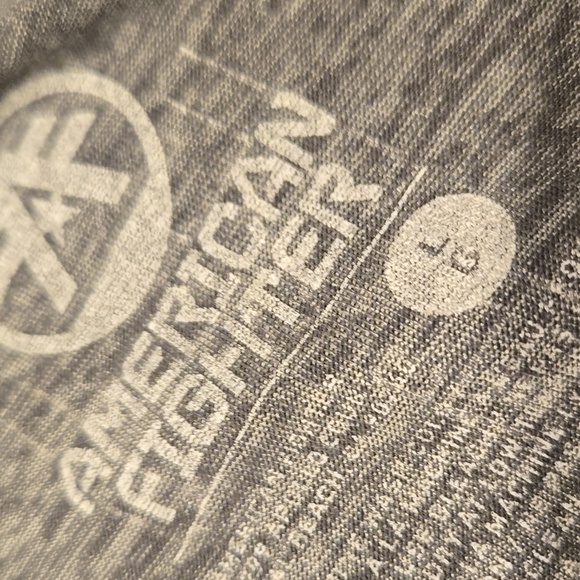 American Fighter Cream and Gray Graphic Tees - Picture 7 of 7